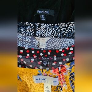 Lot Of Mixed Women's Plus Size Clothes Dresses & Blouse 2X & 3X Cato,Old Navy